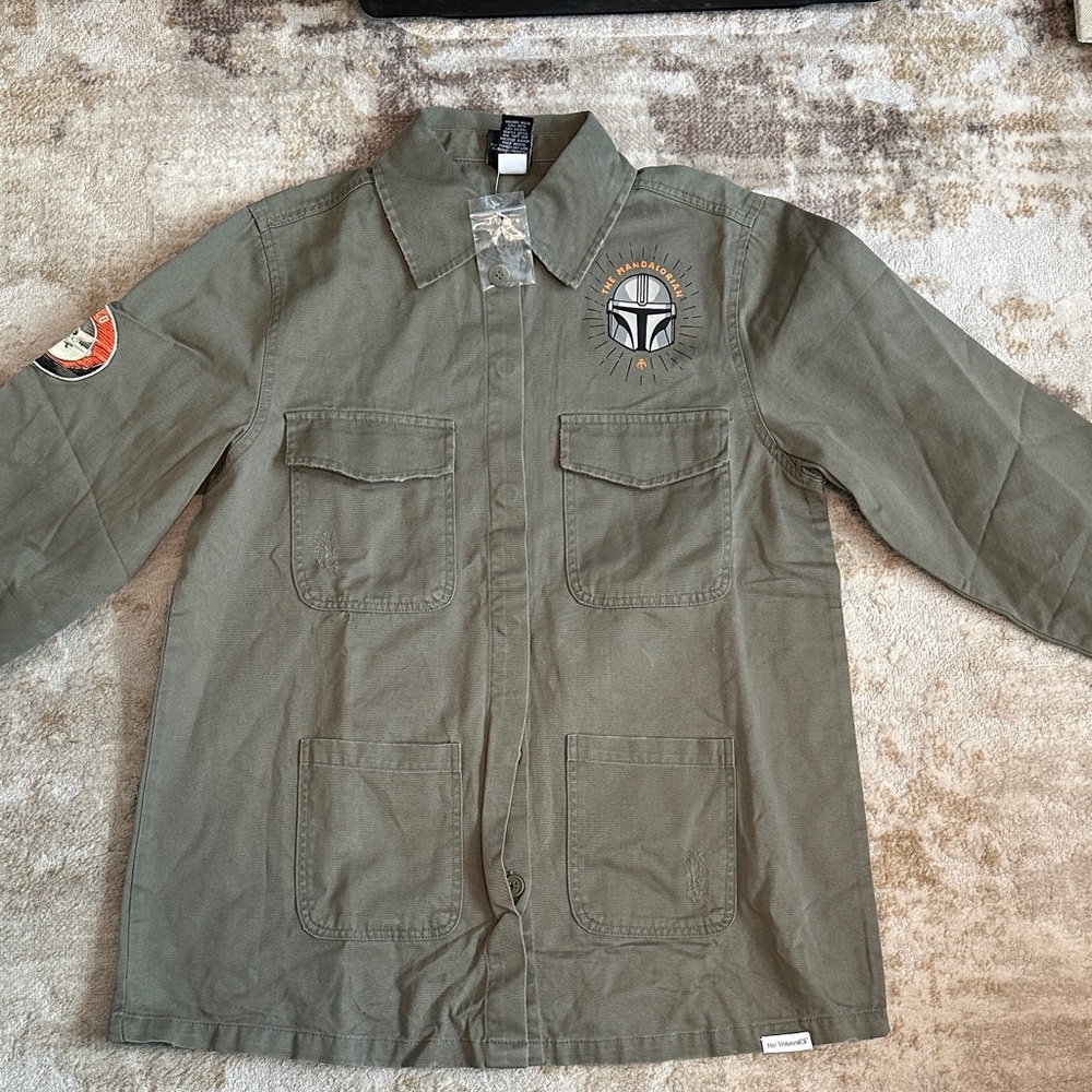Her Universe Star Wars The Mandalorian  Military Shirt/Jacket with Patches